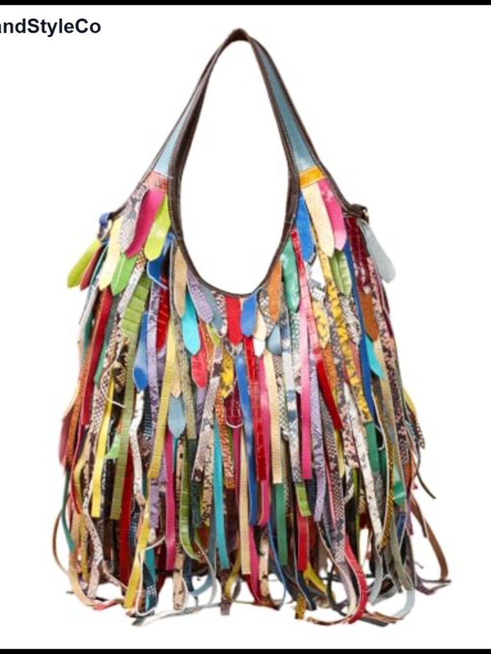 Genuine Leather Hobo Bag Fringe Tassel Crossbody Shoulder Handbag for Women